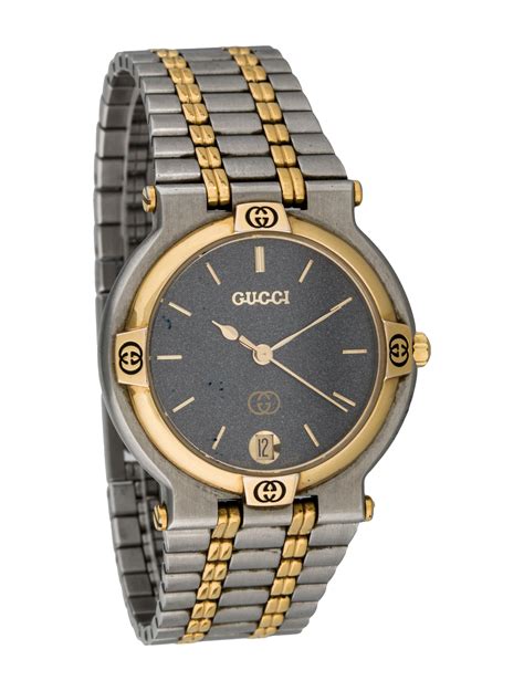 gucci watch mens second hand